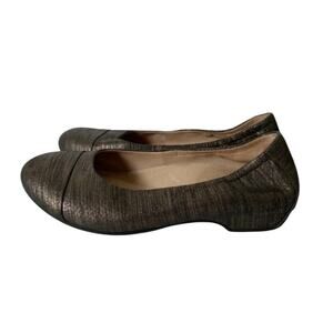 Dansko Women's Size EU 39 / US 8.5 - 9 Lisanne Ballet Flats Black Gold Metallic